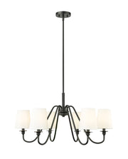 Gianna 6 Light Chandelier in Matte Black