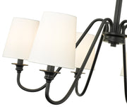 Gianna 6 Light Chandelier in Matte Black