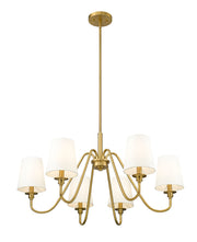 Gianna 6 Light Chandelier in Modern Gold
