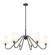 Gianna 6 Light Chandelier in Matte Black