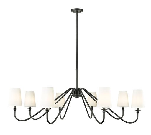 Gianna 8 Light 60.25" Chandelier in Matte Black