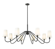 Gianna 8 Light 60.25" Chandelier in Matte Black