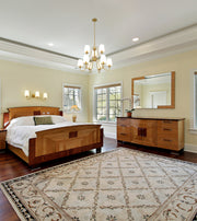 Gianna 9 Light Chandelier in Modern Gold in a room setting