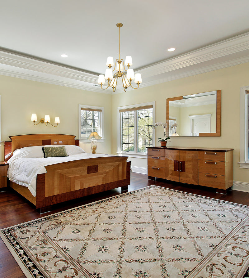 Gianna 9 Light Chandelier in Modern Gold in a room setting