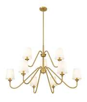 Gianna 9 Light Chandelier in Modern Gold