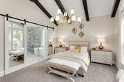 Gianna 9 Light Chandelier in Modern Gold in a room setting