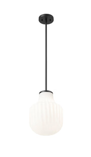 Newbury 1 Light 10" Pendant in Matte Black