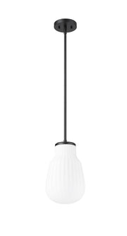 Newbury 1 Light 8" Pendant in Matte Black