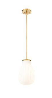 Newbury 1 Light 8" Pendant in Modern Gold
