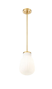 Newbury 1 Light 8" Pendant in Modern Gold