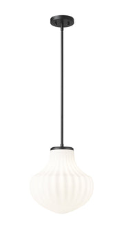 Newbury 1 Light 13" Pendant in Matte Black