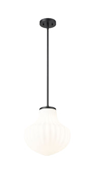 Newbury 1 Light 13" Pendant in Matte Black