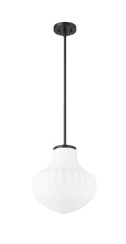 Newbury 1 Light 13" Pendant in Matte Black