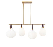 Newbury 4 Light 49.75" Pendant in Modern Gold