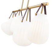 Newbury 4 Light 49.75" Pendant in Modern Gold