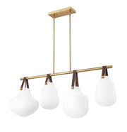 Newbury 4 Light 49.75" Pendant in Modern Gold