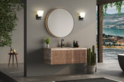 Annalise 1 Light 5" Wall Sconce in Matte Black in a room setting