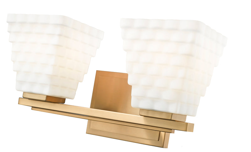 Annalise 2 Light 14" Vanity in Modern Gold