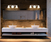 Annalise 3 Light 24" Vanity in Chrome in a room setting