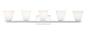 Annalise 5 Light 42" Vanity in Chrome