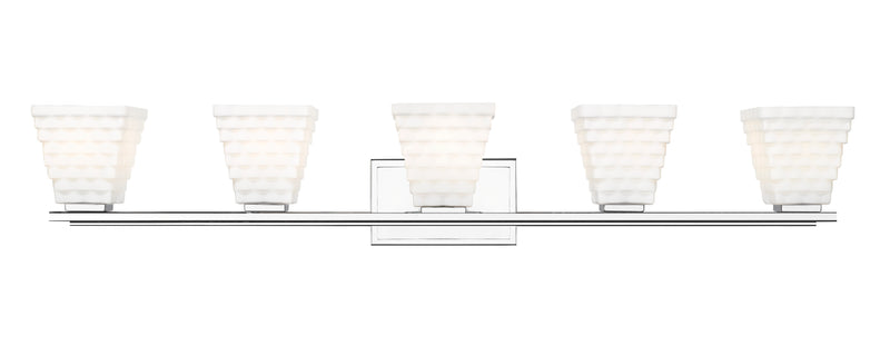 Annalise 5 Light 42" Vanity in Chrome