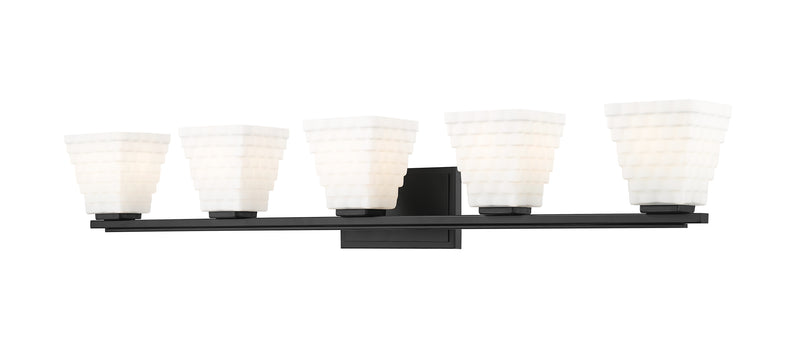 Annalise 5 Light 42" Vanity in Matte Black