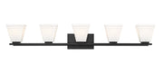 Annalise 5 Light 42" Vanity in Matte Black
