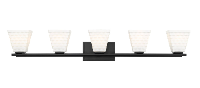 Annalise 5 Light 42" Vanity in Matte Black