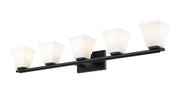 Annalise 5 Light 42" Vanity in Matte Black