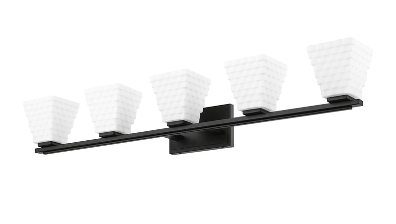 Annalise 5 Light 42" Vanity in Matte Black