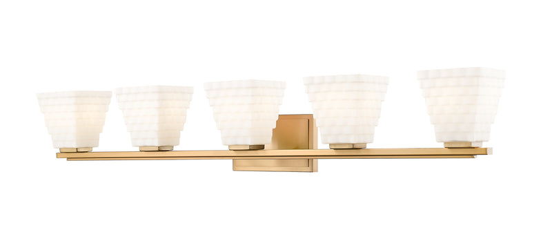 Annalise 5 Light 42" Vanity in Modern Gold
