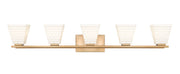 Annalise 5 Light 42" Vanity in Modern Gold