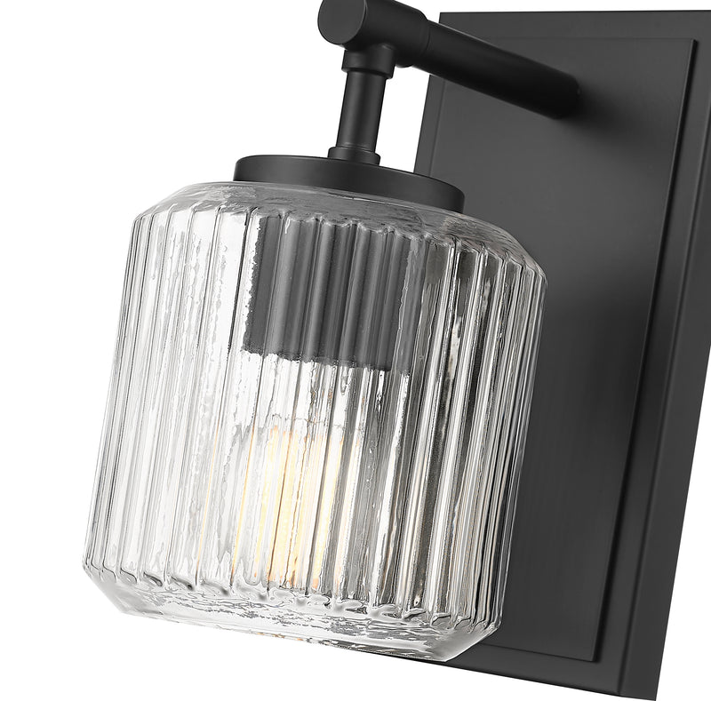 Landon 1 Light 5" Wall Sconce in Matte Black
