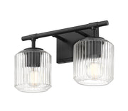 Landon 2 Light 14" Vanity in Matte Black