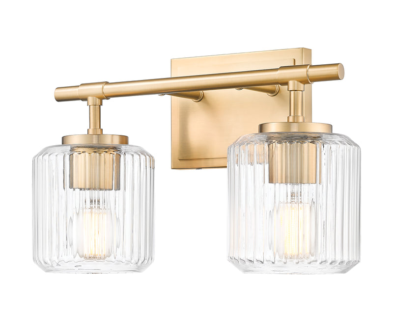 Landon 2 Light 14" Vanity in Modern Gold