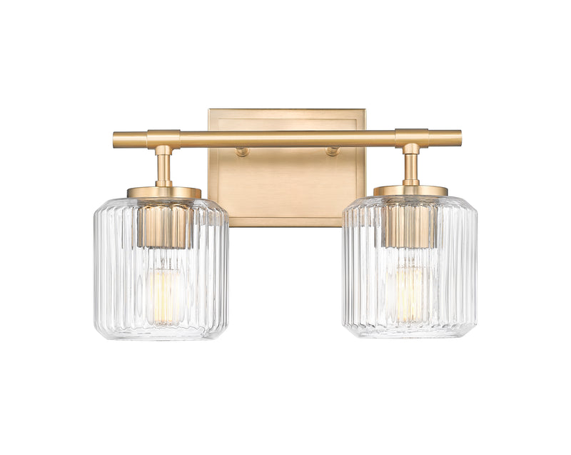 Landon 2 Light 14" Vanity in Modern Gold
