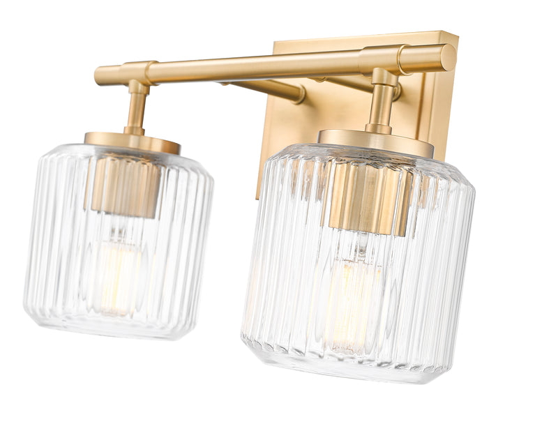 Landon 2 Light 14" Vanity in Modern Gold