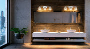 Landon 3 Light 24" Vanity in Chrome in a room setting