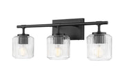 Landon 3 Light 24" Vanity in Matte Black
