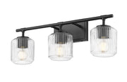 Landon 3 Light 24" Vanity in Matte Black