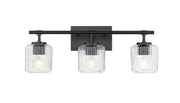 Landon 3 Light 24" Vanity in Matte Black