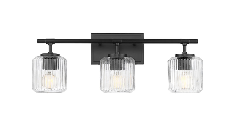 Landon 3 Light 24" Vanity in Matte Black