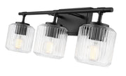 Landon 3 Light 24" Vanity in Matte Black