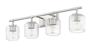 Landon 4 Light 32" Vanity in Brushed Nickel