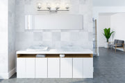 Landon 4 Light 32" Vanity in Chrome in a room setting
