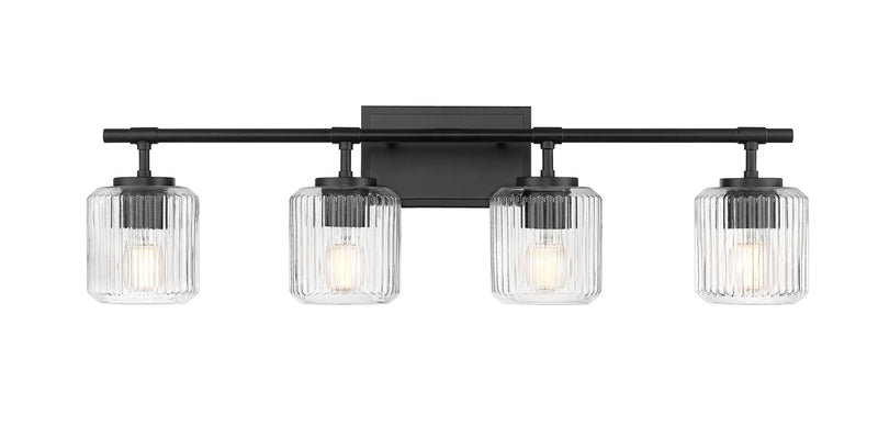 Landon 4 Light 32" Vanity in Matte Black