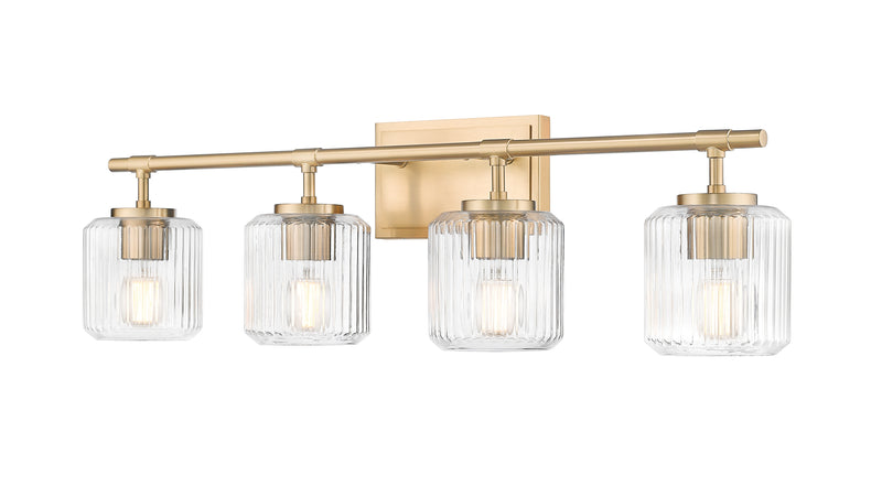 Landon 4 Light 32" Vanity in Modern Gold