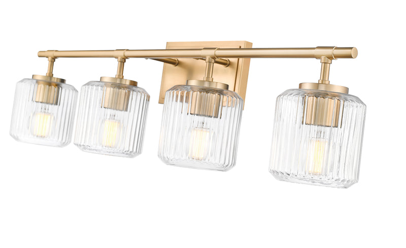 Landon 4 Light 32" Vanity in Modern Gold