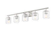 Landon 5 Light 42" Vanity in Brushed Nickel