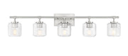 Landon 5 Light 42" Vanity in Brushed Nickel